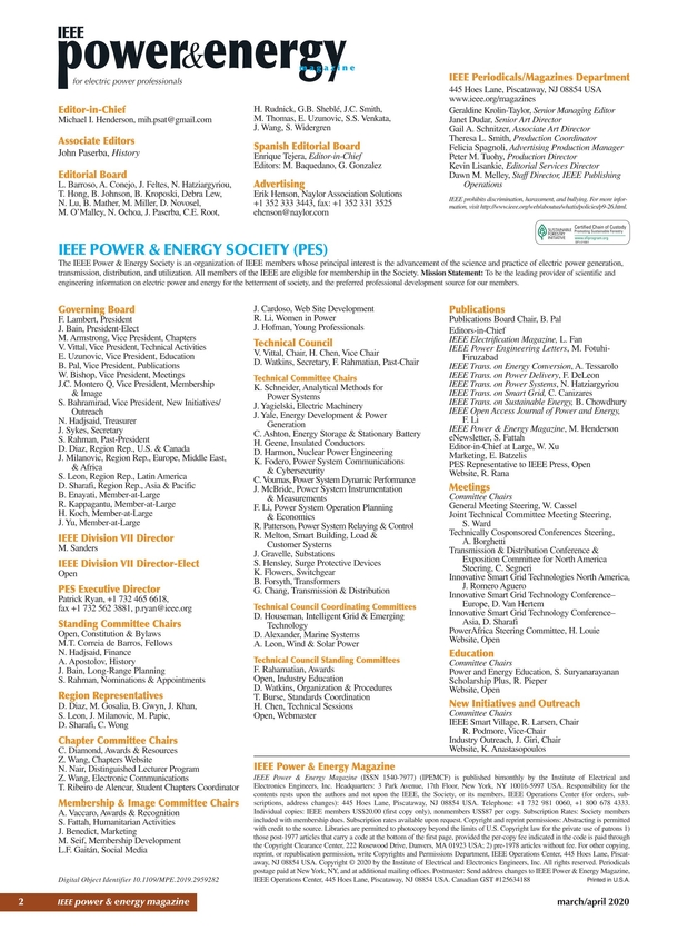 Ieee Power Energy Magazine March April