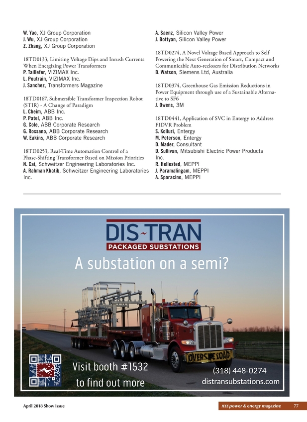 Ieee Pes T D Conference Exposition 18