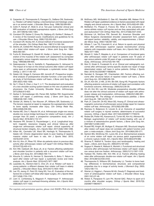 The American Journal of Sports Medicine - March II 2020 - 938