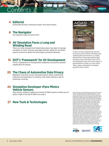 Adas Development Engineer ADAS & Autonomous Vehicle Engineering - November 2023 - 2
