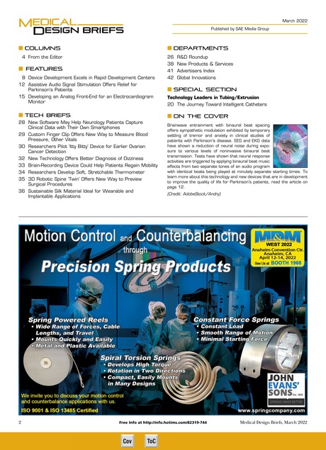 Medical Design Briefs March 2022 2