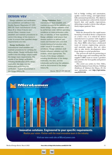 Medical Design Briefs March 2022 11