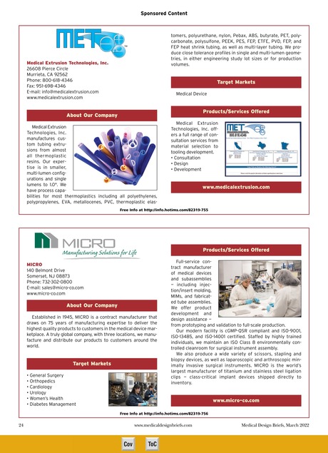Medical Design Briefs March 2022 24