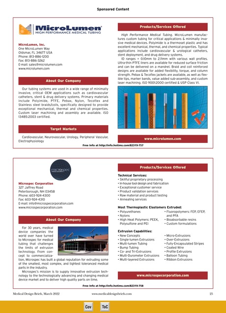 Medical Design Briefs March 2022 25