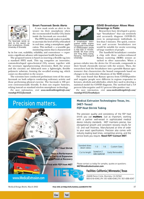 Medical Design Briefs March 2022 27