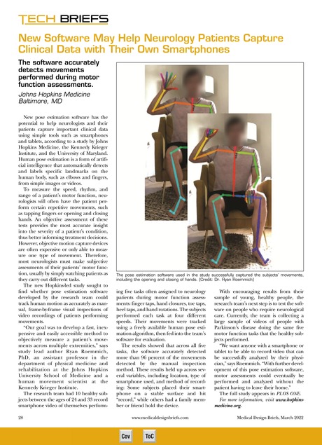 Medical Design Briefs March 2022 28