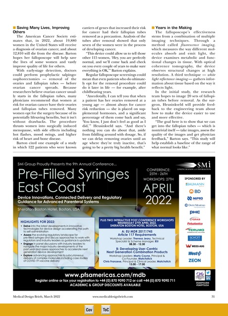 Medical Design Briefs March 2022 31