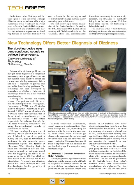 Medical Design Briefs March 2022 32