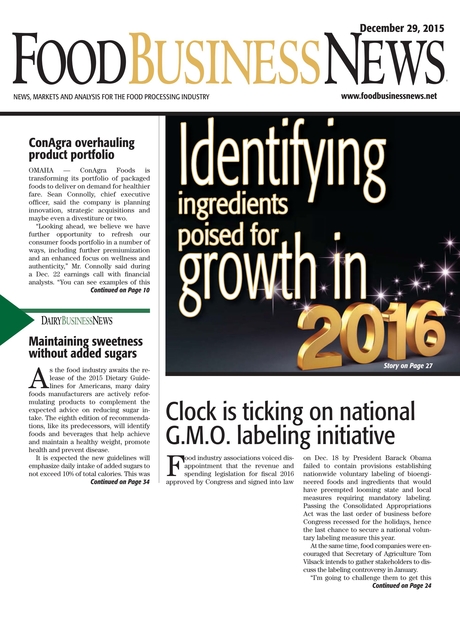 Food Business News December 29 2015