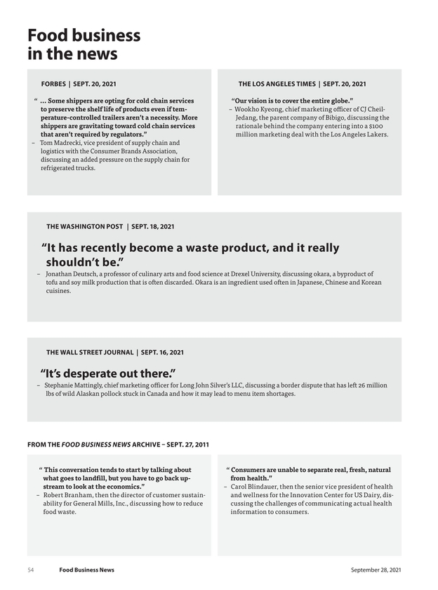 Food Business News September 28 21 54