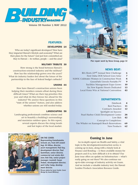 Building Industry Magazine May 2012